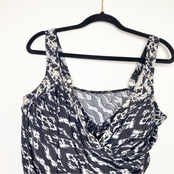 Miraclesuit Women's Plus Labyrinth Sanibel One Piece Swimsuit - Picture 3 of 8